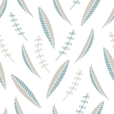 Wildwood çiçek seamless modeli. Vektör orman yazdırma. 