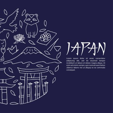Japon Kültür ve mimari. Asya ana konumlar.