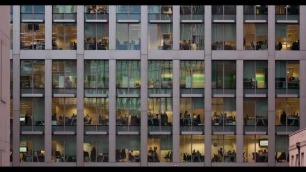 Londra Birleşik Krallık Mayıs 2016 Modern Ofis Bloğunun Dikey Gündüz — Stok video