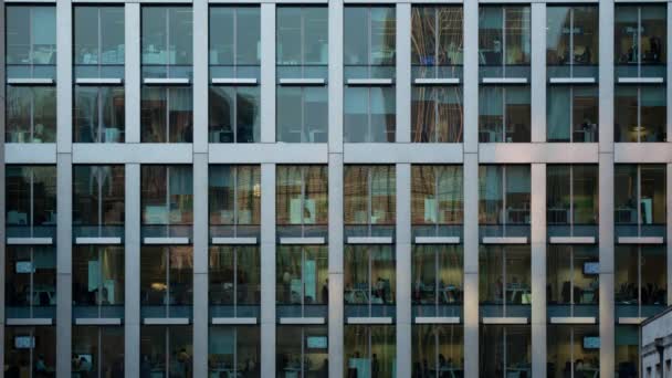 Londres Royaume Uni Octobre 2016 Époque Verticale Jour Nuit Immeubles — Video