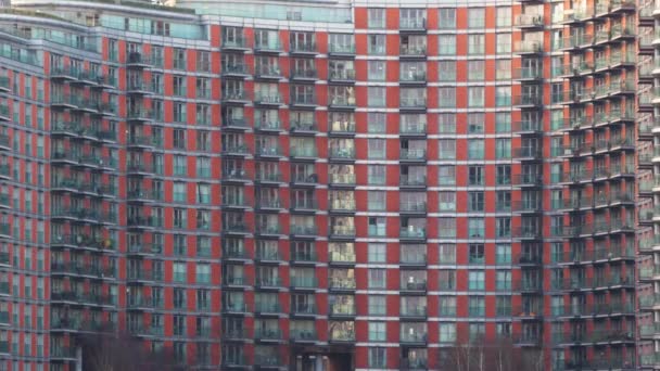 Día Noche Lapso Tiempo Del Exterior Moderno Bloque Apartamentos Noche — Vídeo de stock