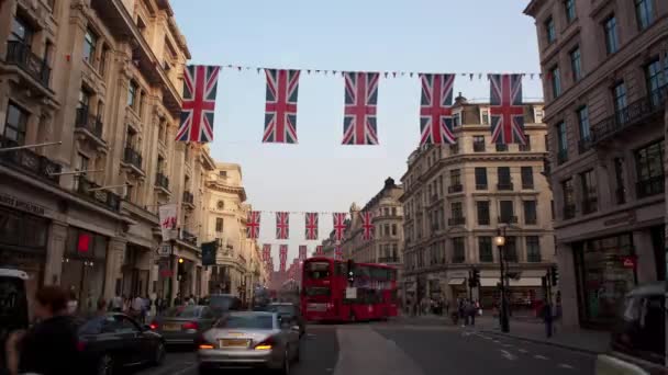 Londen Verenigd Koninkrijk September 2016 Dag Tot Nacht Time Lapse — Stockvideo