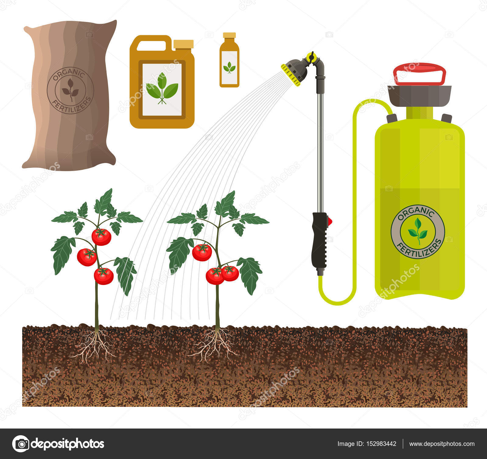 Drip irrigation vector Stock Vector Image by ©newgena 152983442