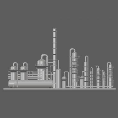 Chemical plant vector clipart
