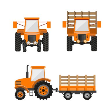 Traktör römork ile