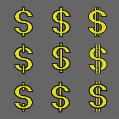 Vektör dolar işareti