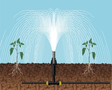 Automatic irrigation sprinklers