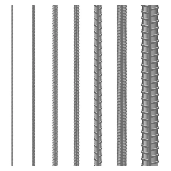 Бесшовные стальные арматуры — стоковый вектор