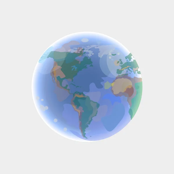 Vecteur Planète Terre . — Image vectorielle