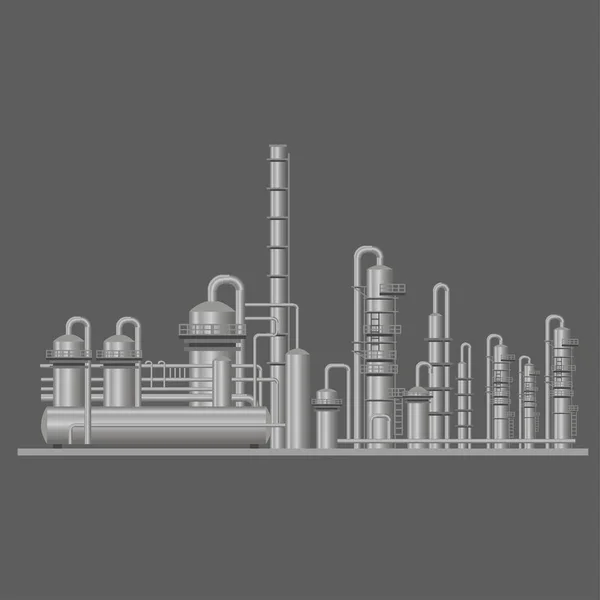 Chemical plant vector — Stock Vector