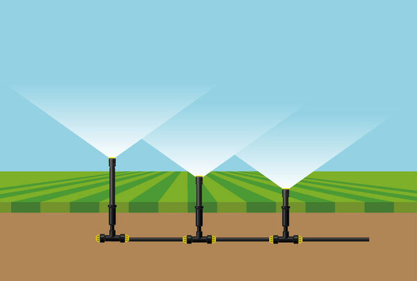 Automatic irrigation sprinklers