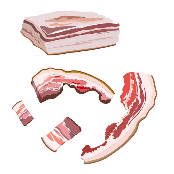 Bacon vectorillustratie — Stockvector