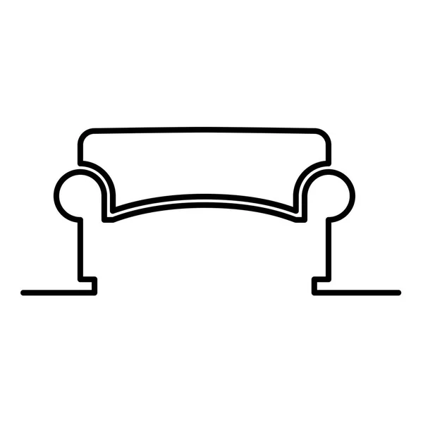 Sofa icon vector — Stock Vector