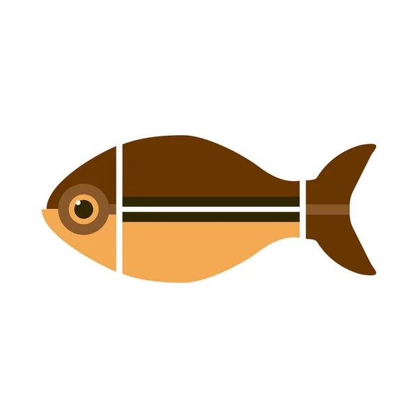 Ícone de peixe Vector — Vetor de Stock