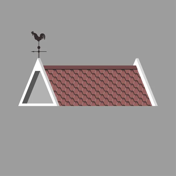 Illustrazione del vettore del tetto — Vettoriale Stock