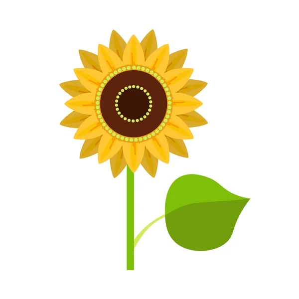Sonnenblumen-Vektorsymbol — Stockvektor