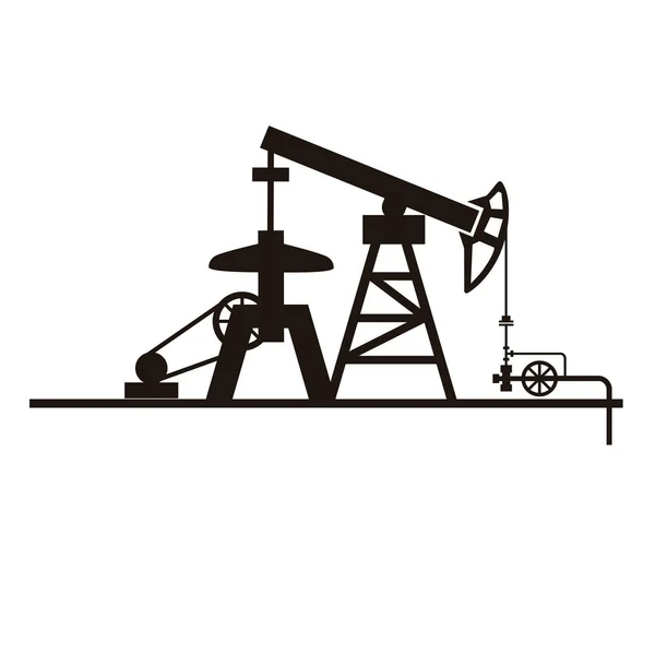 Oil pump vector — Stock Vector