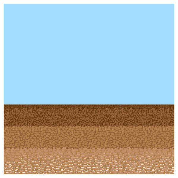 Ground cutaway vector