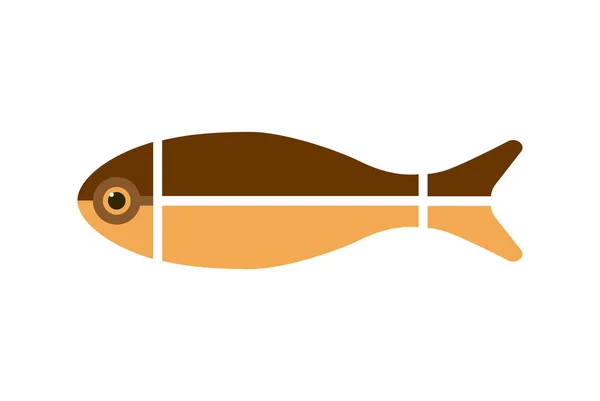 Fisch-Ikone — Stockvektor