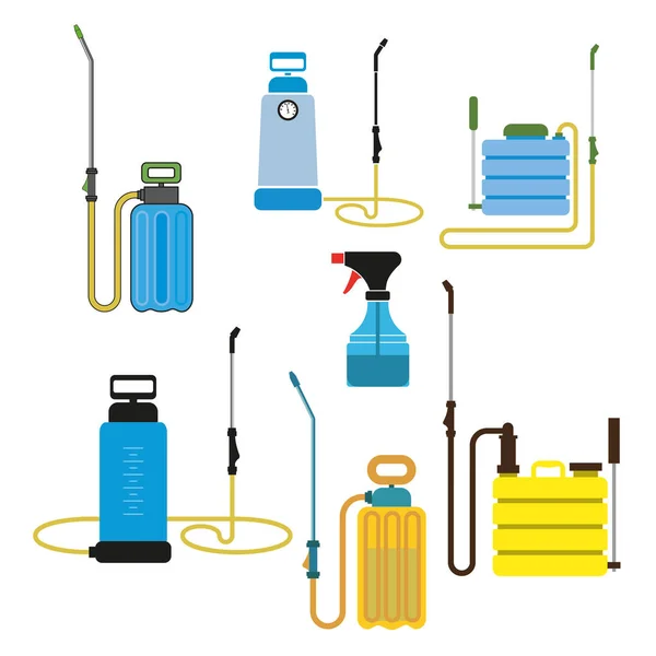 Set de pulverizadores de jardín — Vector de stock