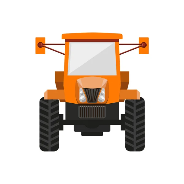 Vecteur tracteur orange — Image vectorielle