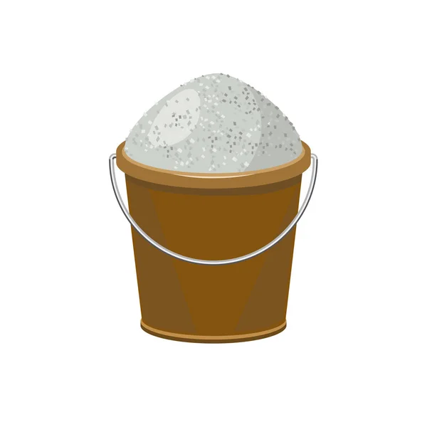 盐的塑料桶 — 图库矢量图片