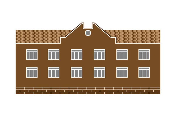 Building in flat style — Stock Vector