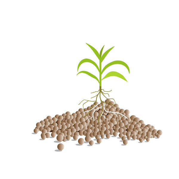 Вектор гранулированных удобрений
 