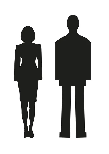 男性と女性のベクトル図 — ストックベクタ