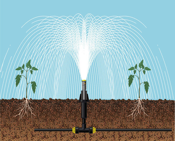 Automatic irrigation sprinklers