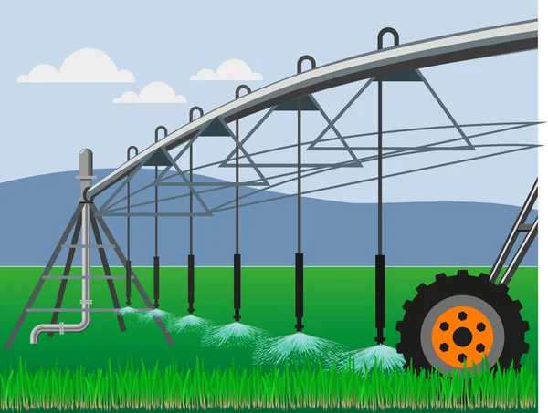 Center pivot irrigation — Wektor stockowy