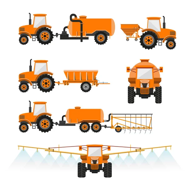Agricultural machinery vector — Stock Vector