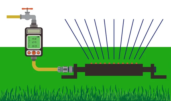 Gazon water vector — Stockvector