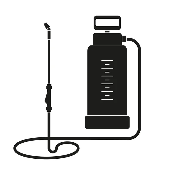 庭のスプレーヤーの図 — ストックベクタ