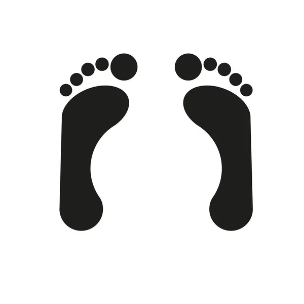 Foot icon vector — Stock Vector