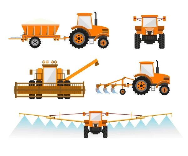 Tarım makineleri vektör — Stok Vektör