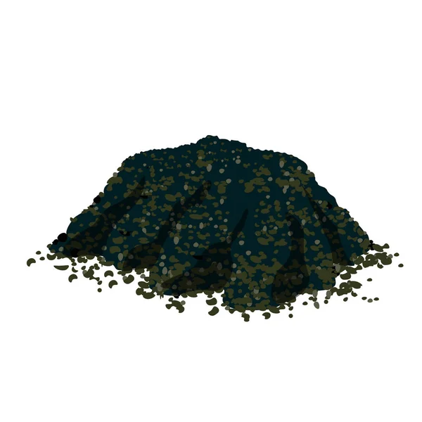 Vector pile of soil — Stock Illustration Vector pile of soil Stock Illustration