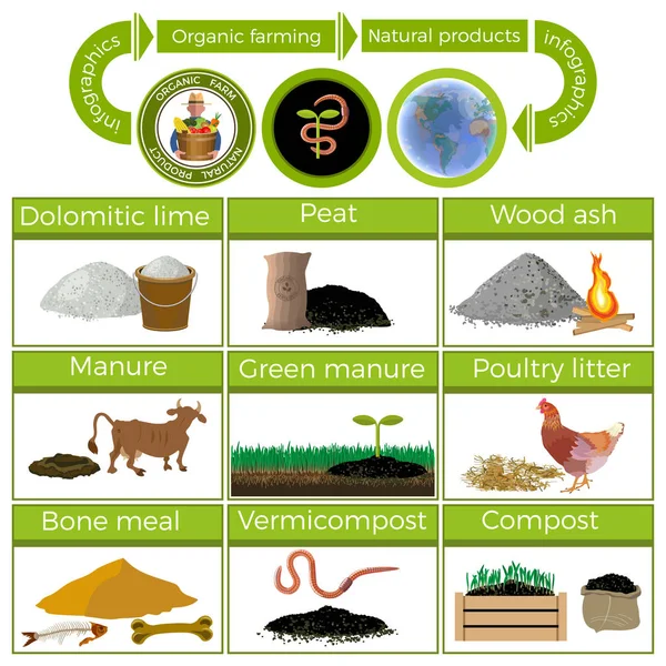 Organic farming vector — Stock Illustration Organic farming vector Stock Vector