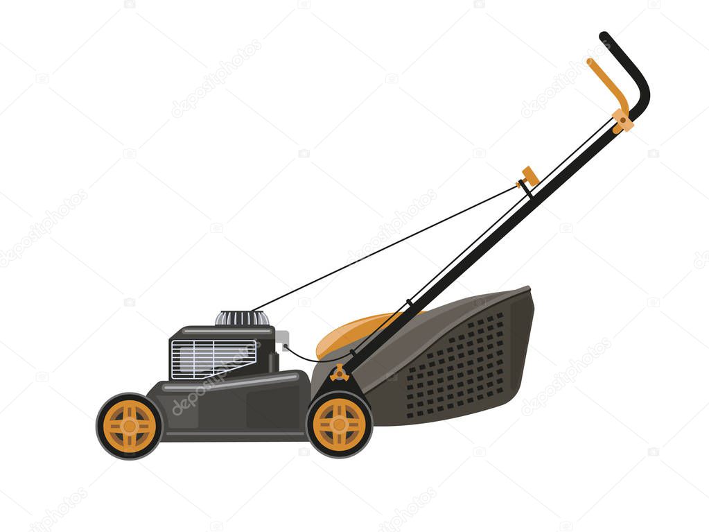 Lawn mower, vector illustration