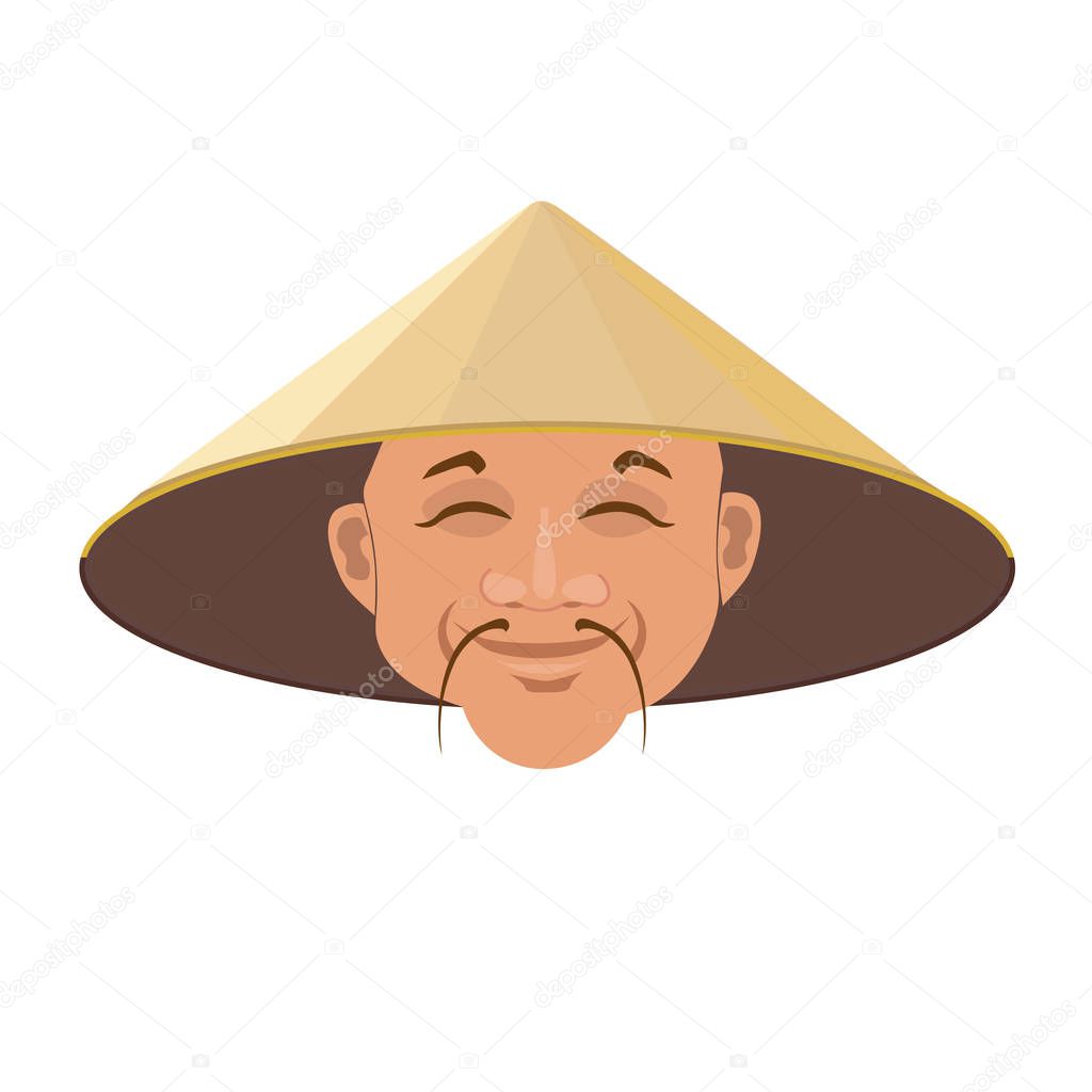 Asian man face