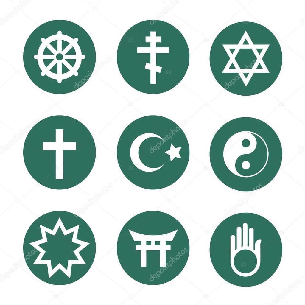 Vector religious symbols