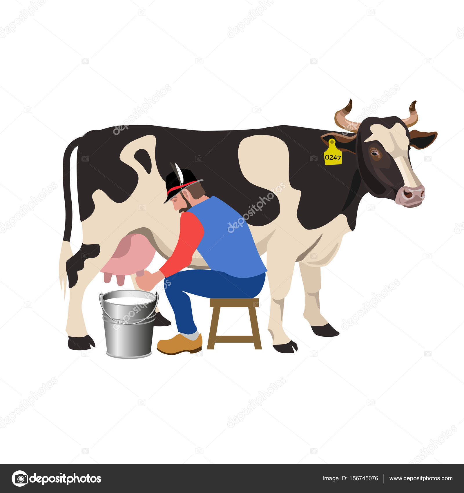 Ordeñar vaca imágenes de stock de arte vectorial | Depositphotos Ordeñar vaca imágenes de stock de arte vectorial | Depositphotos