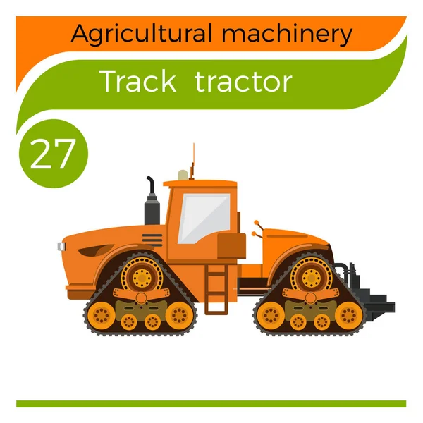 四轨拖拉机 — 图库矢量图片
