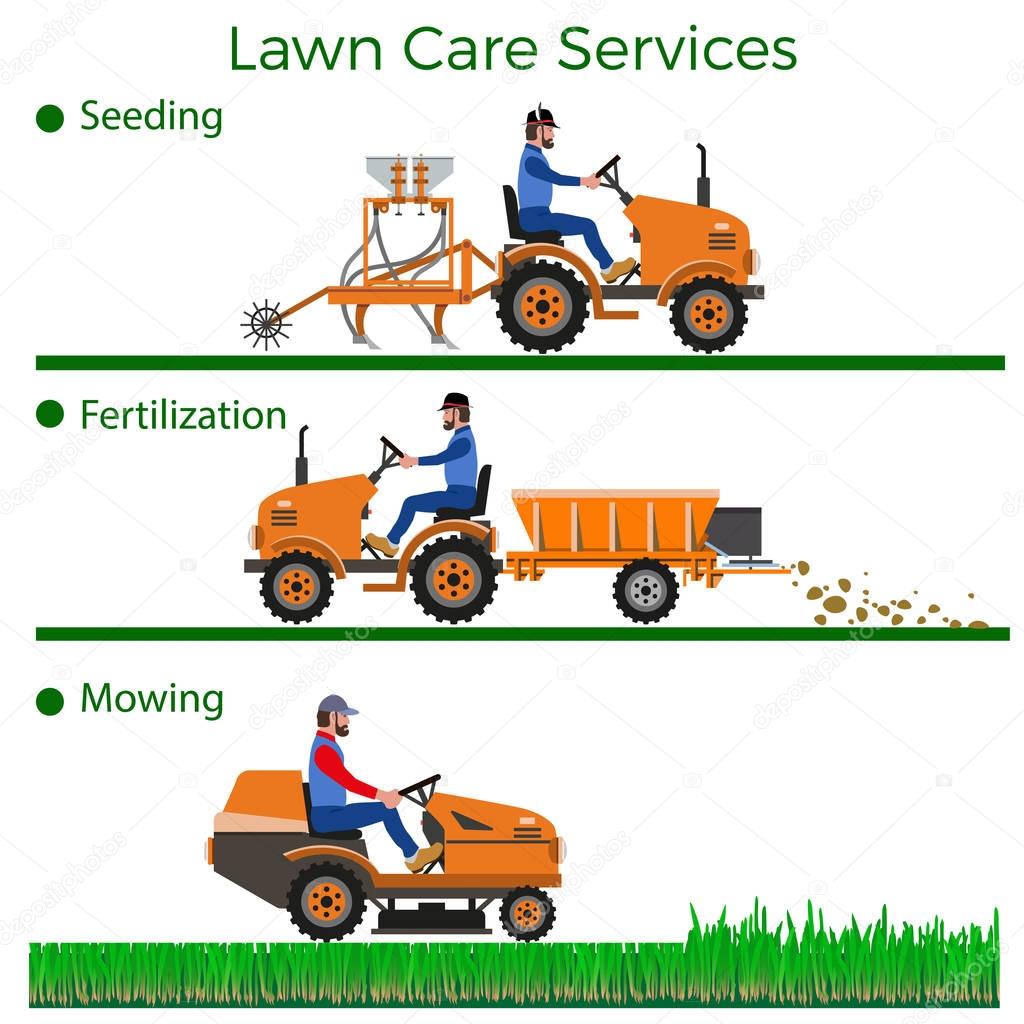 Lawn care worker