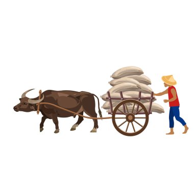 Bullock sepeti ve çiftçi