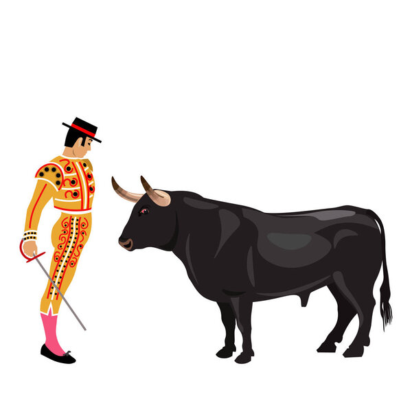 Бычьи бои. Бык и матадор
