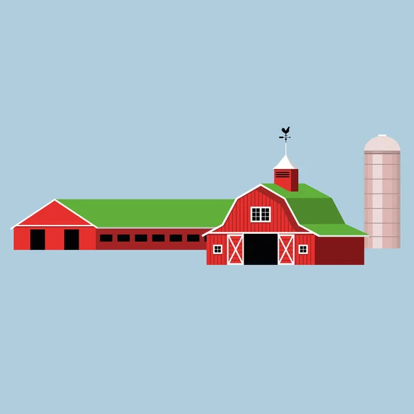 Набір фермерських будівель — стоковий вектор