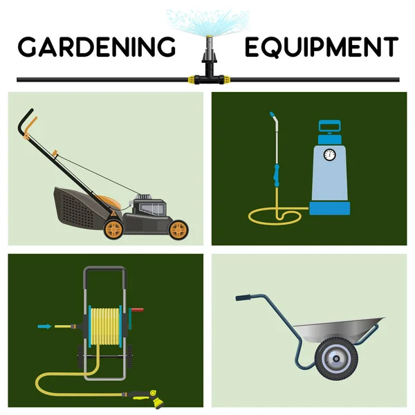 Bahçe ekipman vektör — Stok Vektör