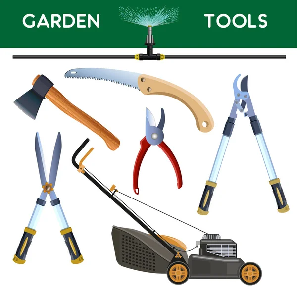 Garden cutting tools — Stock Vector