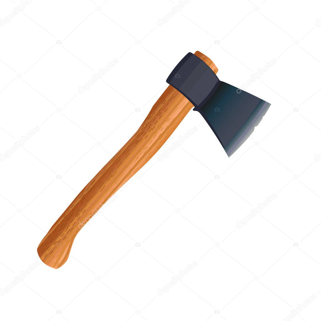 Ax with a beech handle.